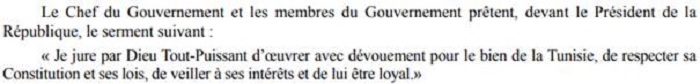Extrait de l’article 89 de la Constitution de 2014