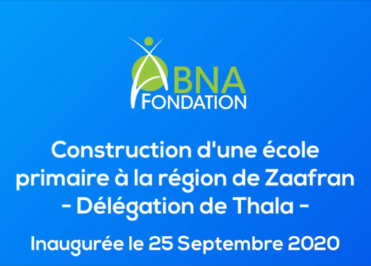 Construction d’une école primaire à la région de Zaafran